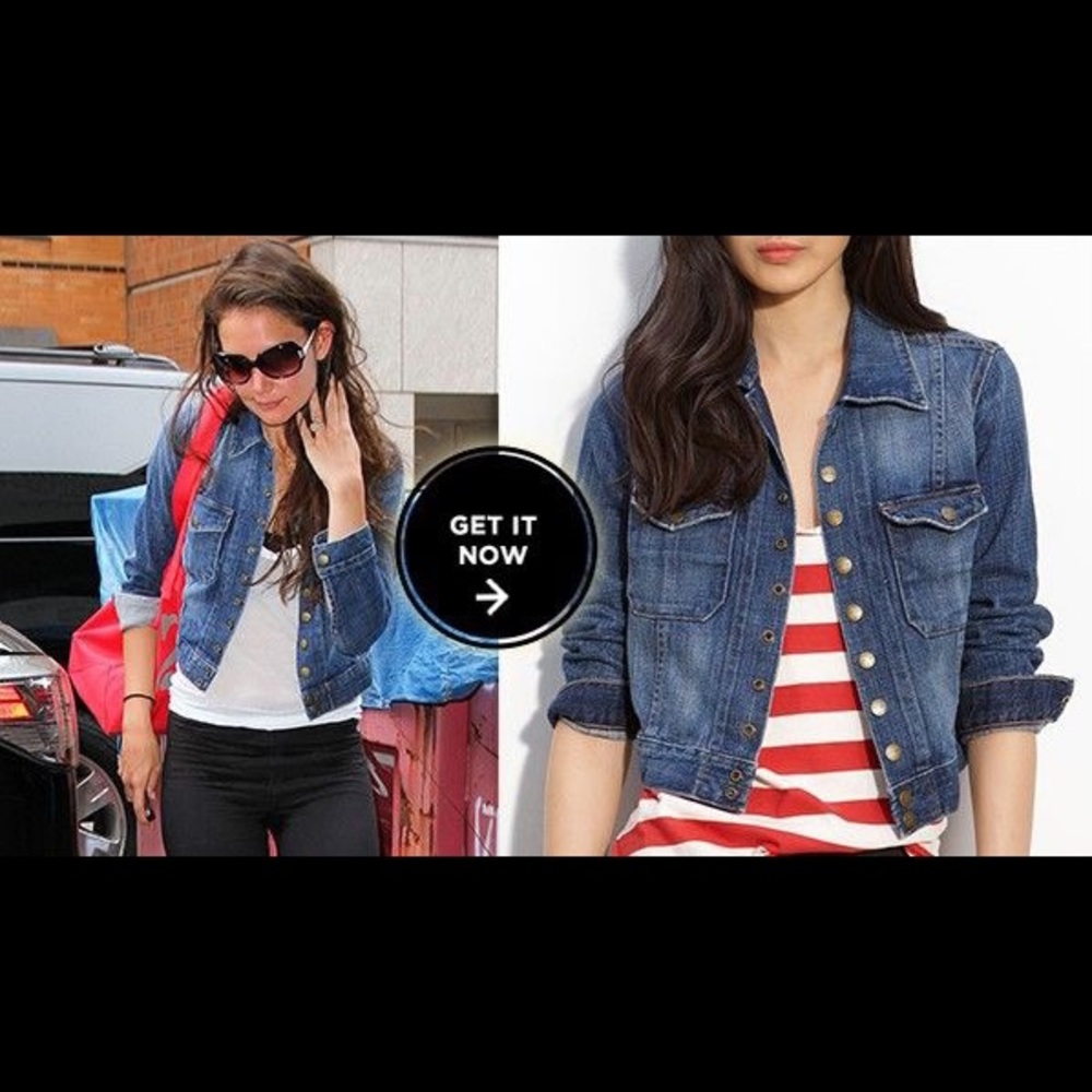 Current Elliot The Snap Denim Jacket (Size 2)